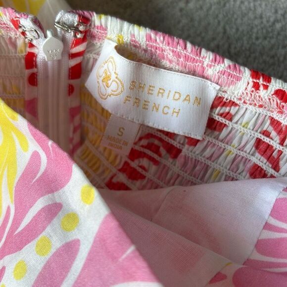 NWOT Sheridan French SAN MIGUEL DRESS IN MIMOSA JARDIN, Small $385 - Picture 4 of 10